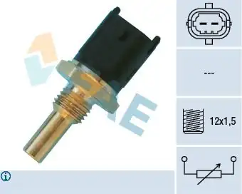 FAE 33680 | Sıcaklık Sensörü Astra G/H, Vectra B/C, Zafira B, Doblo III, Bravo, 500, GPunto 1.6 Z16XE/Z16XER