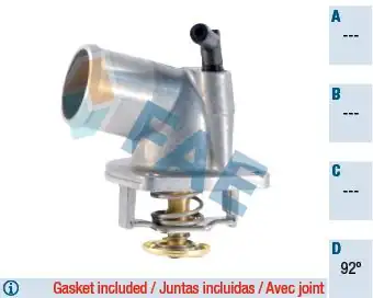 FAE 5321792 | Termostat Opel Vectra B C Astra G Corsa C Z14xe Z16xe