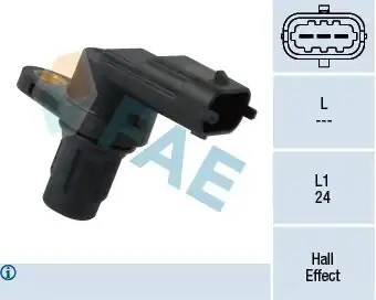 FAE 79350 | Eksantrik Devir Sensörü Opel Astra G/H Corsa C/D Z12/Z14XEP