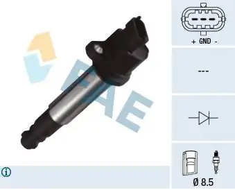 FAE 80359 | Ateşleme Bobini Lada Vega Samara Granta 1 5 1 6 00 1646055