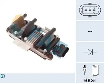 FAE 80445 | Ateşleme Bobini Ford Focus S40 V40 1 6 Ecoboost Mondeo IV 1 6 Ecoboost Volvo S60 S80 II