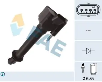FAE 80459 | Ateşleme Bobini Opel Astra J/K/Insignia 1.6 XHT/SHL