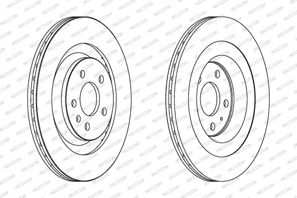 FERODO DDF1667C | Arka Fren Diski Audi A4 08 16 A6 11 18 Q5 09 17