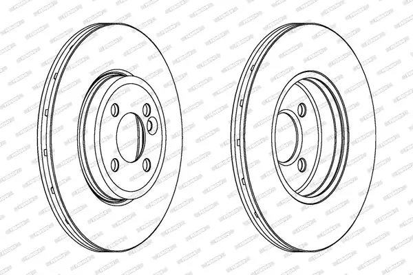 FERODO DDF1711C | Ön Fren Diski Mini Cooper R50 R55 R56 R57 2003 1 Adet