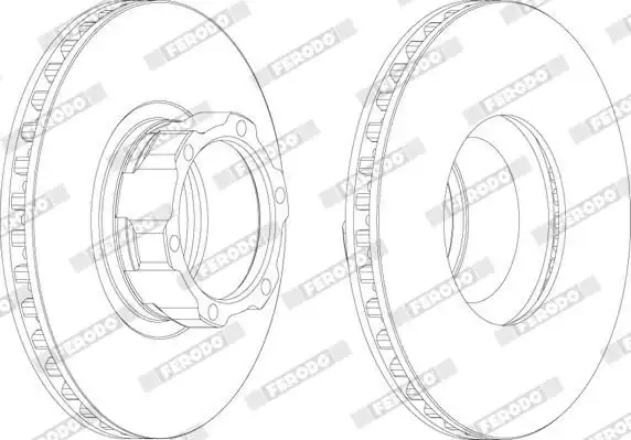 FERODO FCR119A | Fren Disk Aynası 668 Ön Varıo D324 98200 0876 1 Adet