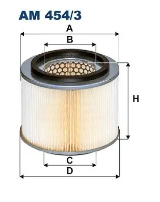 FILTRON AM454-3 | Hava Filtresi Nissan Patrol Y61 2 8 TD 3 0 Dt 96 00 Navara 3 2 98 05