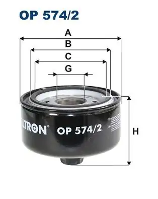 FILTRON OP574-2 | Yağ Filtresi Volkswagen Lt28 Lt35 Lt46 2 8 TDI 96 06