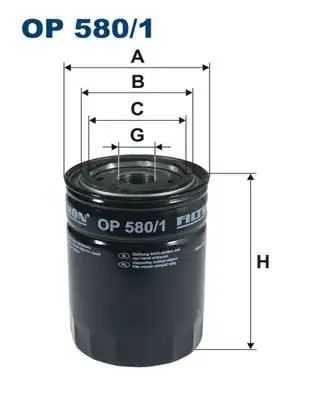 FILTRON OP580-1 | Yağ Filtresi Rover