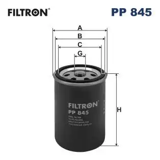 FILTRON PP845 | Yakıt Filtresi Toyota İkarus Iveco Jelcz Re