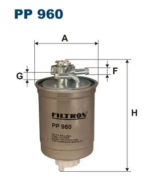 FILTRON PP960 | Yakıt Filtresi Caddy II Polo Classic Cordoba Ibiza Inca 1 9 TDI 94 04