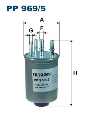 FILTRON PP969-5 | Yakıt Filtresi Jaguar S-Type II X200 2.7 D