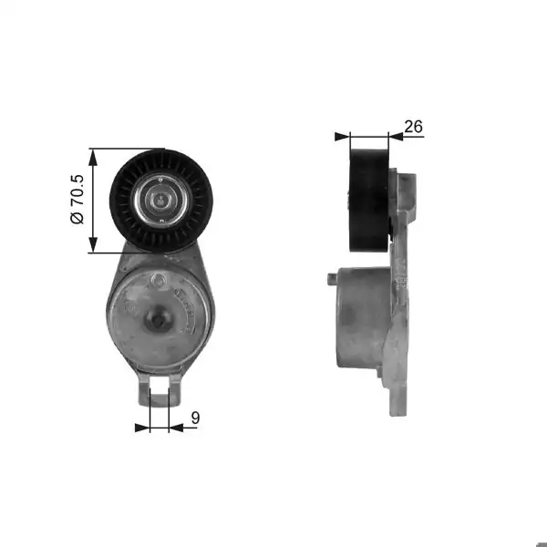 GATES T38185 | Kayış Gergi Kütüğü Jeep Cherokee KJ / Voyager RG / Wrangler II 2.4 / Voyager IV 3.3 3.8