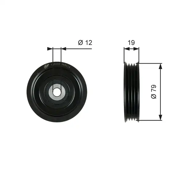 Gates T39184 Alternatör Gergi Rulmanı Nissan Np300 Navara 2 5 dCi 05
