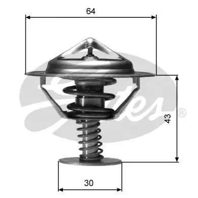 GATES TH05982G1 | Termostat 82C L200 2.5 D-Id 06-15 Navara 2.5 DCI 05-