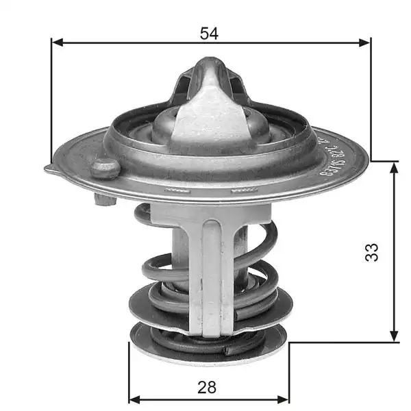 GATES TH29882G1 | Termostat Accent Adm / Accent Era / Elantra / Sonata / i30 / Ix35 Benzin 2003-