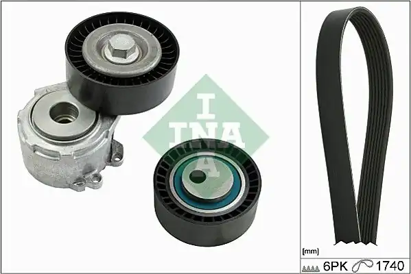 İna 529001710 V Kayış Kanallı Set Ford Focus 1 4 1 6 Zetec 98 Peugeot 307 406 Expert Citroen Jumpy 2 0hdi