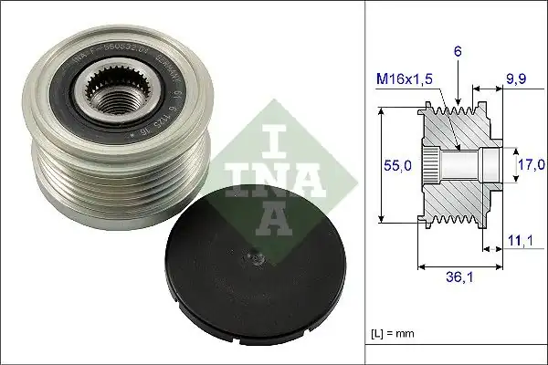 İna 535010310 Alternatör Kasnağı Fiat Ducato Iveco Daily 3 0 JTD Citroen Jumper Peugeot Boxer