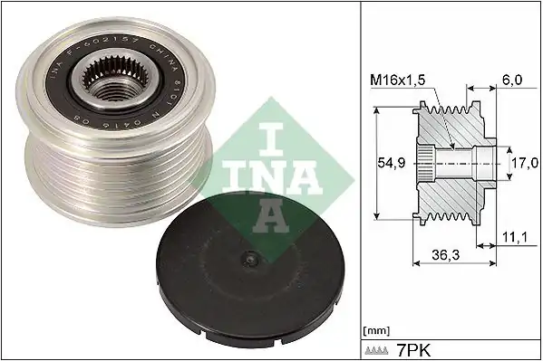 İna 535029810 Alternatör Rulmanı 7 Kanallı Nissan Navara 2 3 Motor D23 Kasa 2015