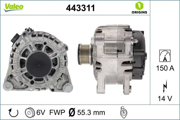Kopya_VALEO 443311 | Alternatör Kmp 14-Pt.208-308-2008-3008-C3-C4 19-Partner-Berlingo250