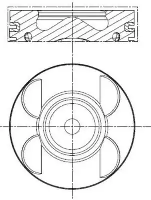 MAHLE 001PI00183002 | Piston 88 50 mm M646 Mercedes 204 211 03 10