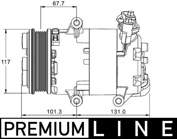 MAHLE ACP1330000P | Klima Kompresörü Land Rover Freelander 2 2 2 Td4 L359 06 14