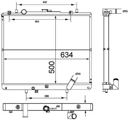 MAHLE CR1747000S | Radyatör Jp Mitsubishi L200 2.5 TD 4Wd (Cr1747000s)