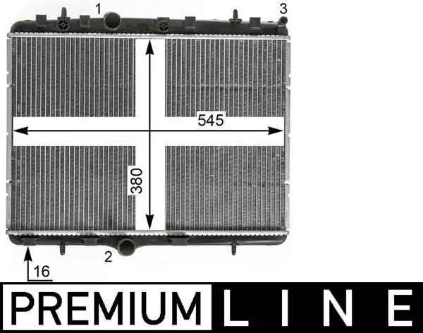 Mahle Behr Cr2014000p Su Radyatörü 145x590 Citroen C3 16 Hdi Eno 8mk376900311