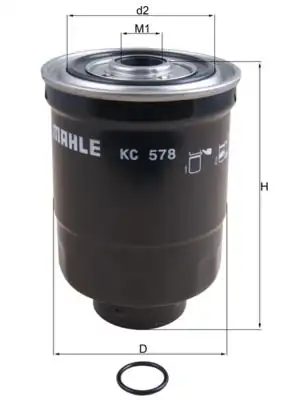 MAHLE KC578D | Mazot Filtresi Hyundai H100 Starex 98-08-Mitsubishi L300-L200