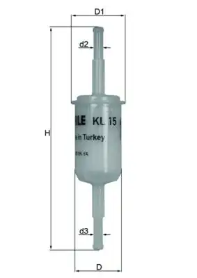 MAHLE KL15OF | Yakıt Filtresi (Benzin) (Volkswagen Golf II 1.6, Polo II 1.0 Coupe)
