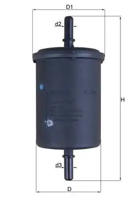 MAHLE KL248 | Benzin Filtresi Clio I II III Megane I II Laguna I II 206 207 208 307 308 C2 C3