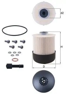 MAHLE KX338-26D | Mazot Filtresi Dokker Lody Logan II Captur Sandero II Clio IV 1.5 DCI 12-Mercedes Cıtan 415 12 -
