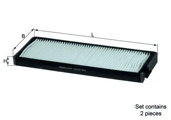 MAHLE LA377 | S Filtre Polen Chevrolet Rezzo 1 6 05