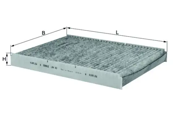 MAHLE LAK63 | Kabin Filtresi Karbonlu Audi A3 / Octavia I / Bora 1.4-1.6-1.8-1.9 TDI-2.0-2.3