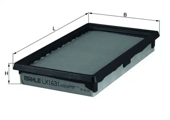 MAHLE LX1631 | Hava Filtresi Nissan Qashqai J10/Note E11/Micra K12/Cube 1.5-1.6
