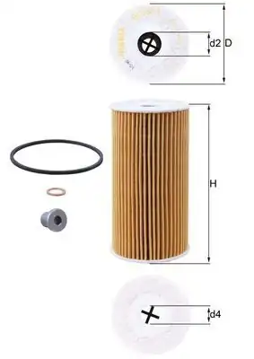 MAHLE OX365/1D | Yağ Filtresi Jeep Cherokee Wrangler 04 -