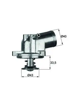 MAHLE TI2171 | Termostat 71C Mercedes-Benz W124 W202 W210 W163 93>