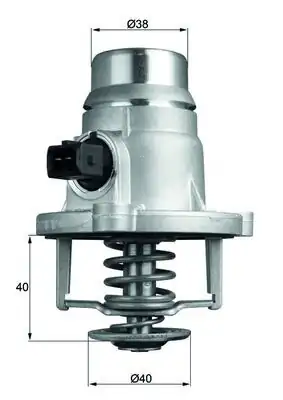 MAHLE TM27101 | Termostat 105°C 12-3-Seri (F30-F80) 5-Seri (F07-F10) 7-Seri (F01-F02-F03-F04) X5 (F15-F85) X6