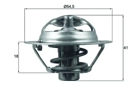 MAHLE TX16282D | Termostat 82°C 16-Megane.IV 1.6 16V Dacia Dokker Duster Lodgy Renault Clio III Fluence