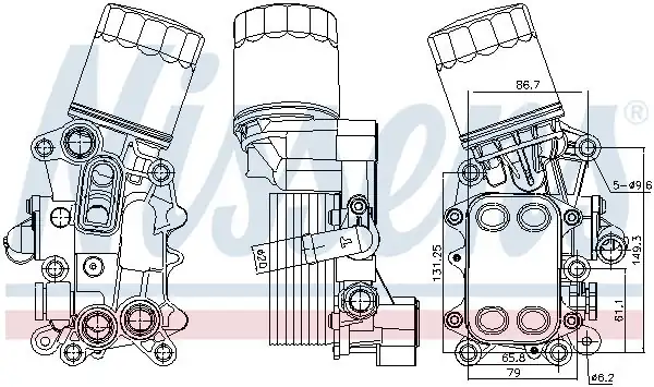 NISSENS 91311 | Yağ Filitre Kütüğü VW Polo 15 18 Audi A1 15 18 Seat Ibiza 16 17 Skoda Fabia 15