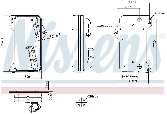 NISSENS 91505 | Otomatik Şanzıman Yağ Soğutucu