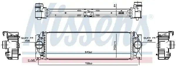 NISSENS 961312 | Turbo Radyatörü İntercooler Mercedes Sprinter
