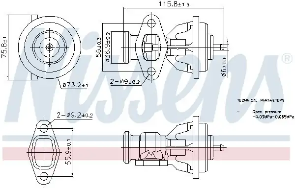 NISSENS 98439 | Egr Valfi Valf Mercedes Benz Vito Sprinter Varıo Puch G Modell