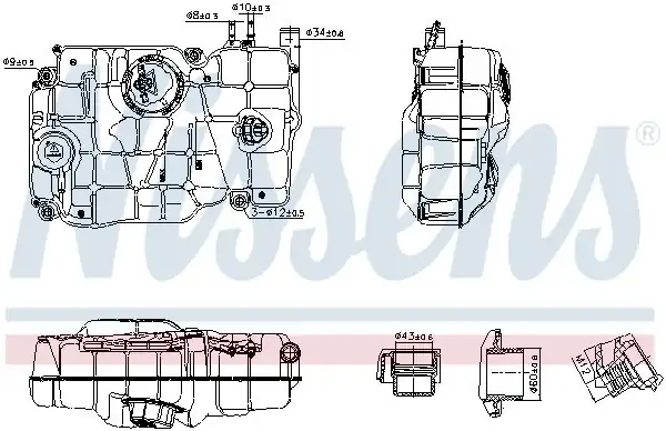 NISSENS 996162 | İmbusat Deposu Sensörlü Kapaklı Scania Lpgrs Seri 17 Euro 6