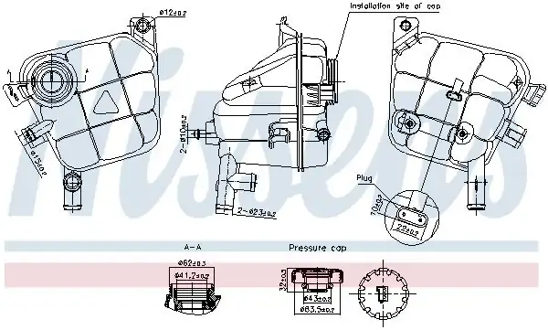 NISSENS 996207 | Radyatör Genleşme Kabı Mercedes X166 W166 C292 12 19