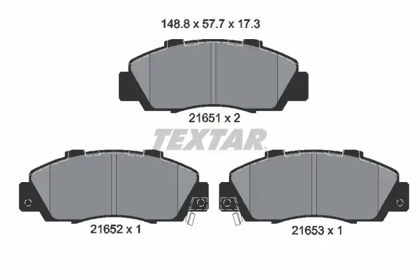 TEXTAR 2165101 | Fren Balatası Accord CRV 92 95 Ön