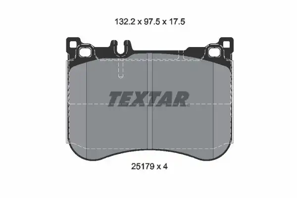 TEXTAR 2517903 | Fren Balatası Ön Mercedes W222 217 231 4matic 13