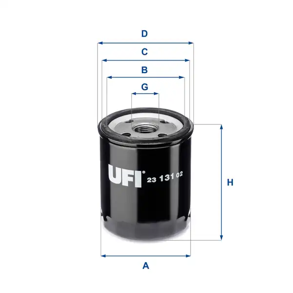UFI 23-131-02 | Yağ Filtresi Bmw E30 E34 M20 84