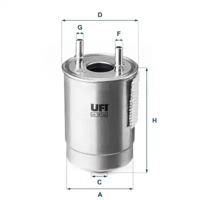 UFI 24-147-00 | Mazot Filtresi Fluence Megane III 1 6 R9m