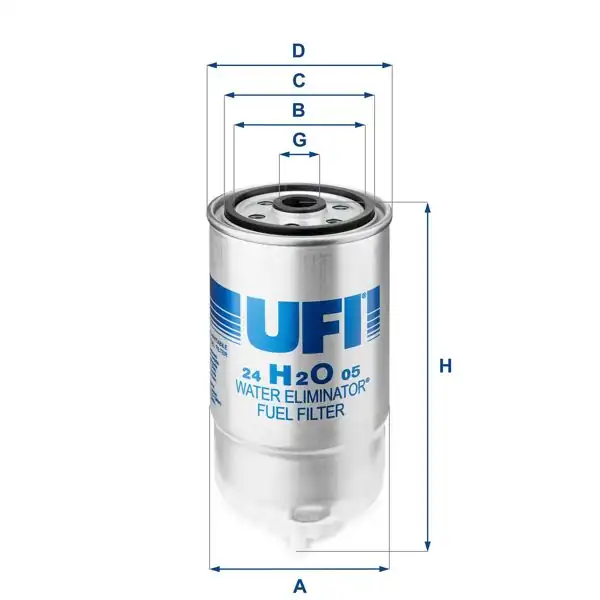 UFI 24.H2O.05 | Yakıt Filtresi (Citroen Jumper 2.0 HDI) Oe