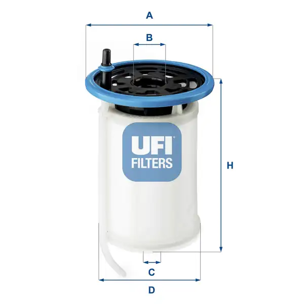 UFI 26-079-00 | Yakıt Filtresi Fiat Egea 1 6 D 15 Doblo II III 1 3 1 6 Mjt Giulietta 1 6 Jtdm